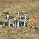 PLATAFORMAS CIRCULARES ESCALONADAS PARA MINIMUNDOS 5 Piezas