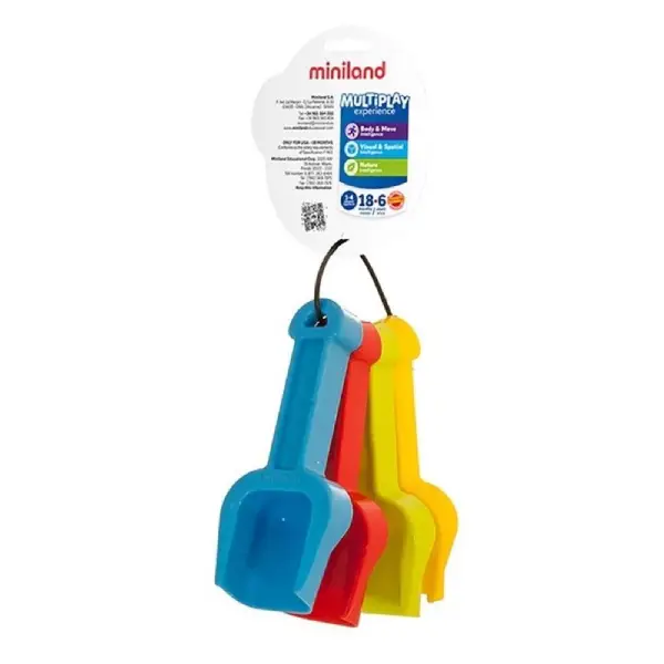 SET 4 PALAS MINILAND BEBE 14cm