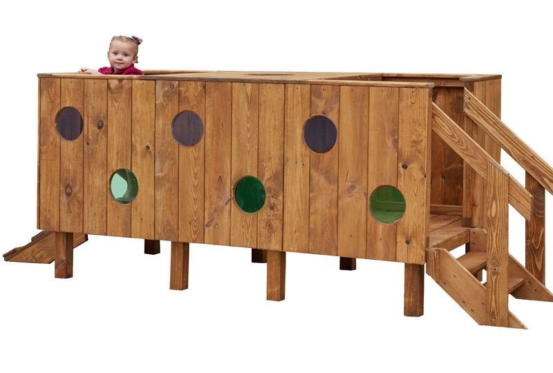 PASARELA DE EQUILIBRIO INFANTIL DE MADERA