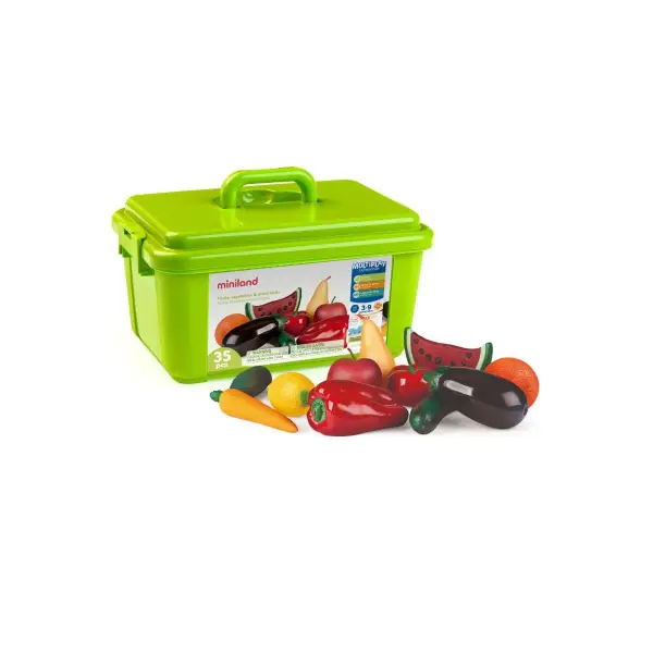 [722337] JUEGO ALIMENTOS FRUTAS, HORTALIZAS y FRUTOS SECOS 35 Piezas