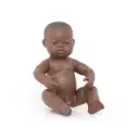 MUÑECO RECIÉN NACIDO AFRICANO DE 40cm