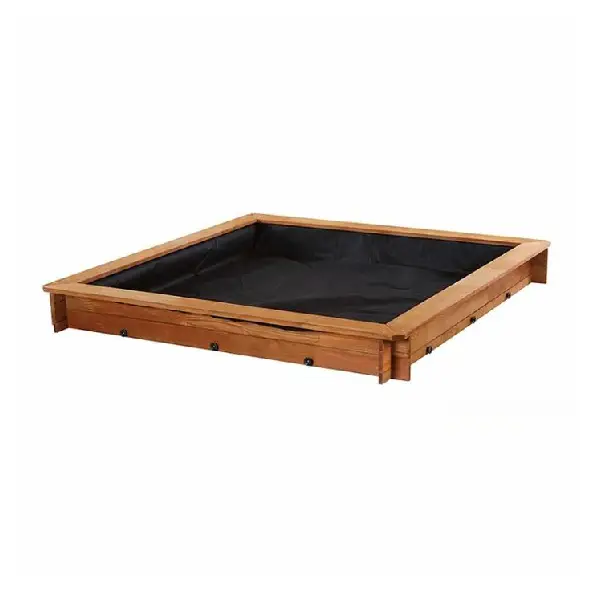 [DC10163] ARENERO DE MADERA CUADRADO CON CUBIERTA PROTECTORA 160×160cm