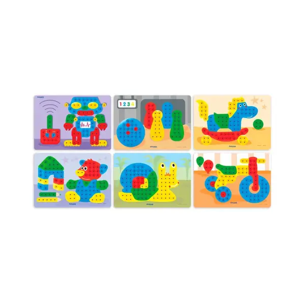 [73490] PEGS 15mm LÁMINAS ROBOTS Pack 6