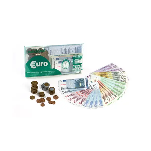 [31908] JUEGO DE BILLETES Y MONEDAS DE EURO