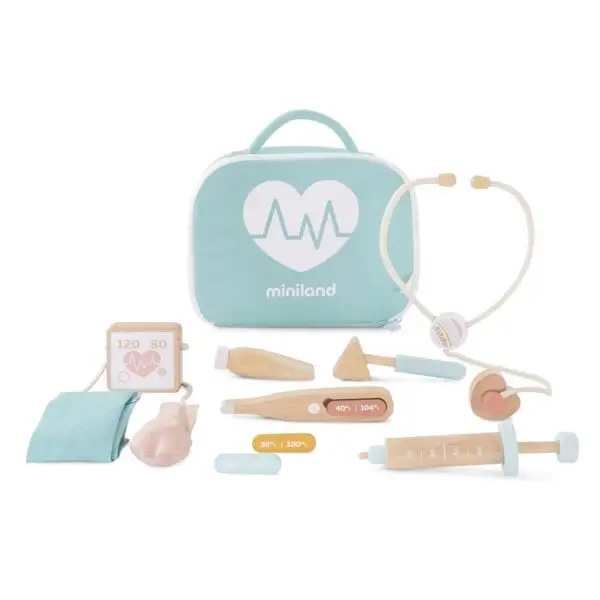 [825499] ECO MALETIN MÉDICO MADERA MUÑECOS