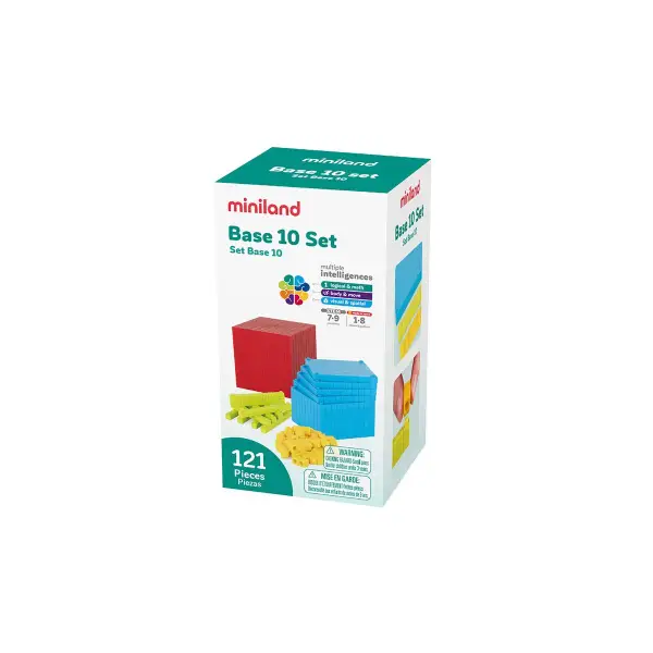 [70113] BLOQUES BASE 10 MANIPULATIVOS 121 Piezas