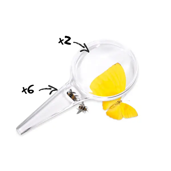 LUPA ESCOLAR 80mm CON DOBLE AUMENTO 2X/6X