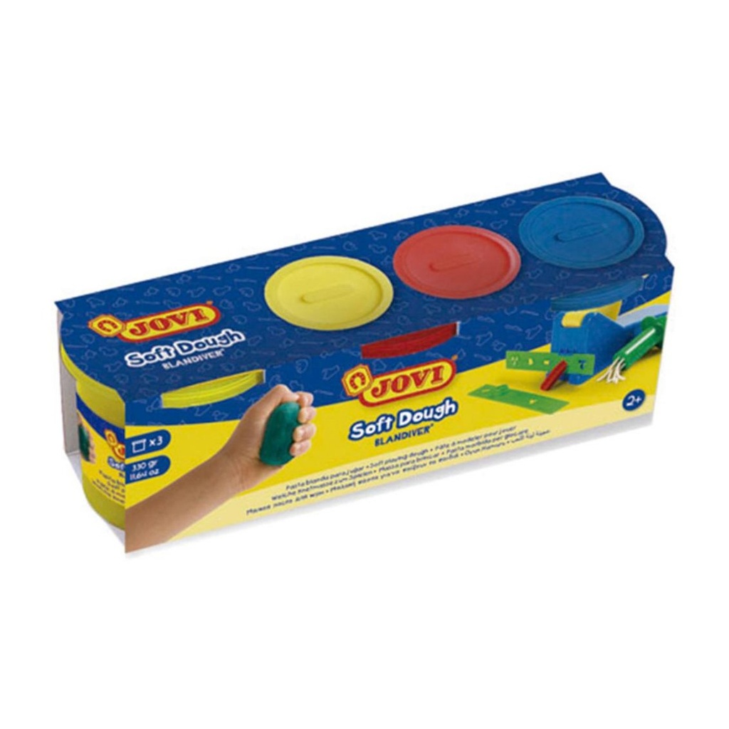 PASTA BLANDA JOVI BLANDIVER 3 BOTES DE 110gr – COLORES SURTIDOS