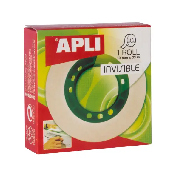 [825233] CINTA ADHESIVA INVISIBLE 19x33 APLI
