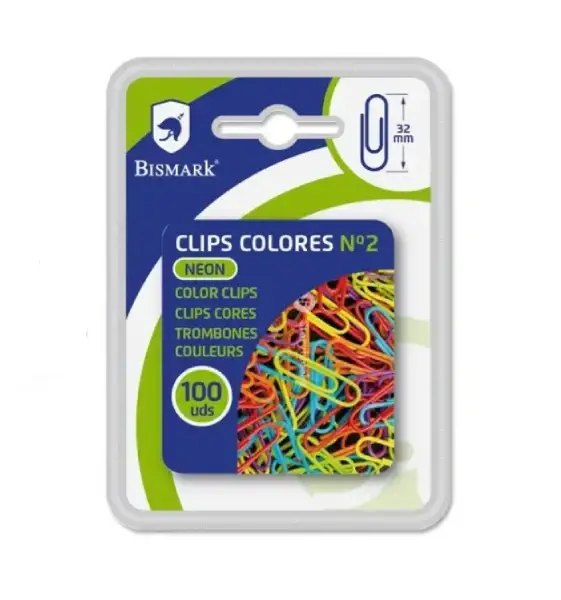 CLIPS Nº2 32mm COLORES 100u