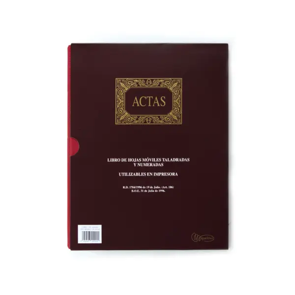 [001173] LIBRO DE ACTAS ANILLAS 100 HOJAS