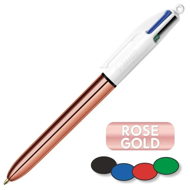 [081502] BOLÍGRAFO BIC 4 COLORES ROSE GOLD
