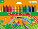 CERAS PLASTIDECOR BIC 24 COLORES