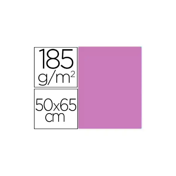 CARTULINA 50X65 IRIS MALVA Paquete de 25u