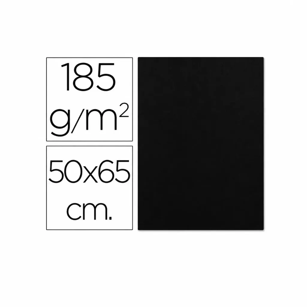 CARTULINA A4 IRIS NEGRO Paquete de 50u