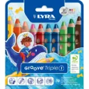 LÁPIZ LYRA GROOVE TRIPLE 1 10 COLORES