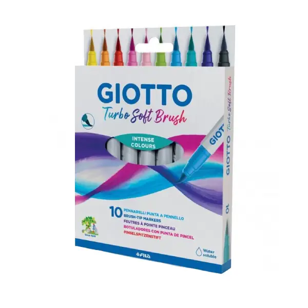 ROTULADOR TURBO COLOR SOFT BRUSH 10 colores