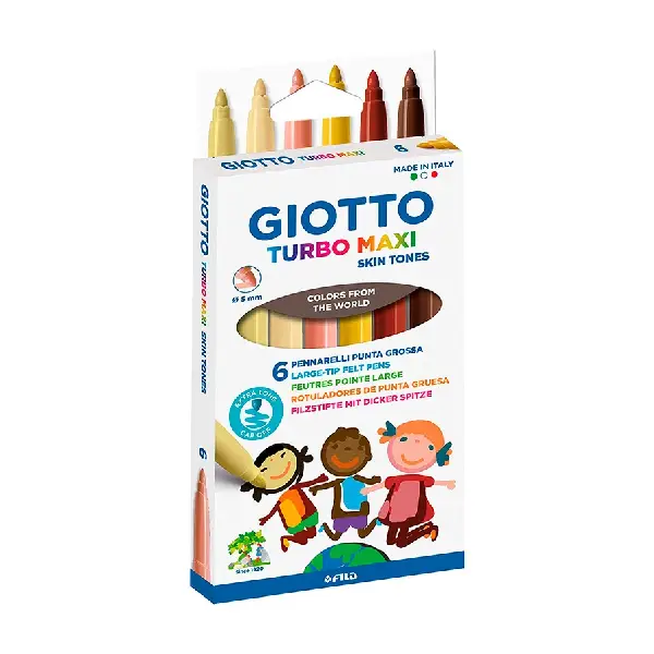 ROTULADOR TURBO MAXI SKIN TONES 6 COLORES
