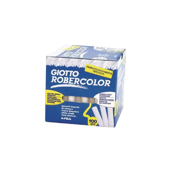 [630011] TIZA GIOTTO ROBERCOLOR BLANCA - CAJA DE 100u