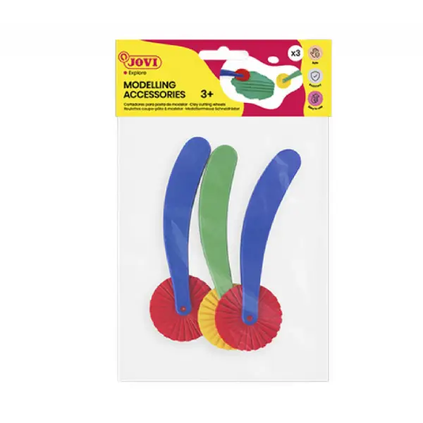[825060] BOLSA RODILLOS PARA CORTAR PLASTILINA Pack 3u