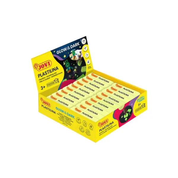 [826275] PLASTILINA JOVI 50gr LUMINISCENTE 18u