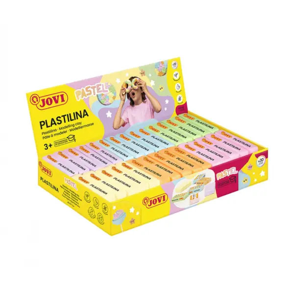 [649495] PLASTILINA JOVI 50gr PASTEL 30u