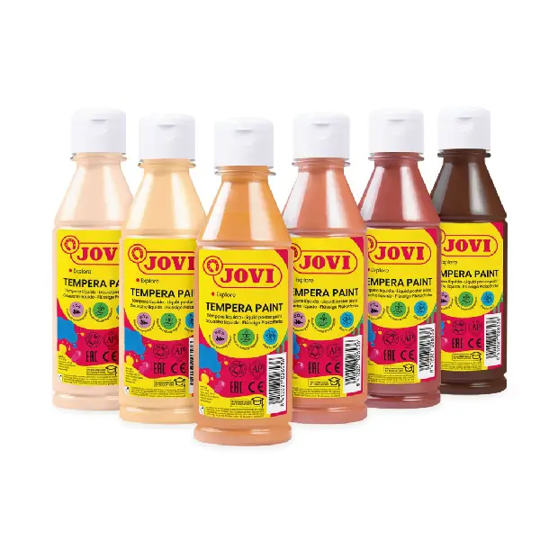 TEMPERA JOVI MULTICULTURAL 250ml 6 COLORES